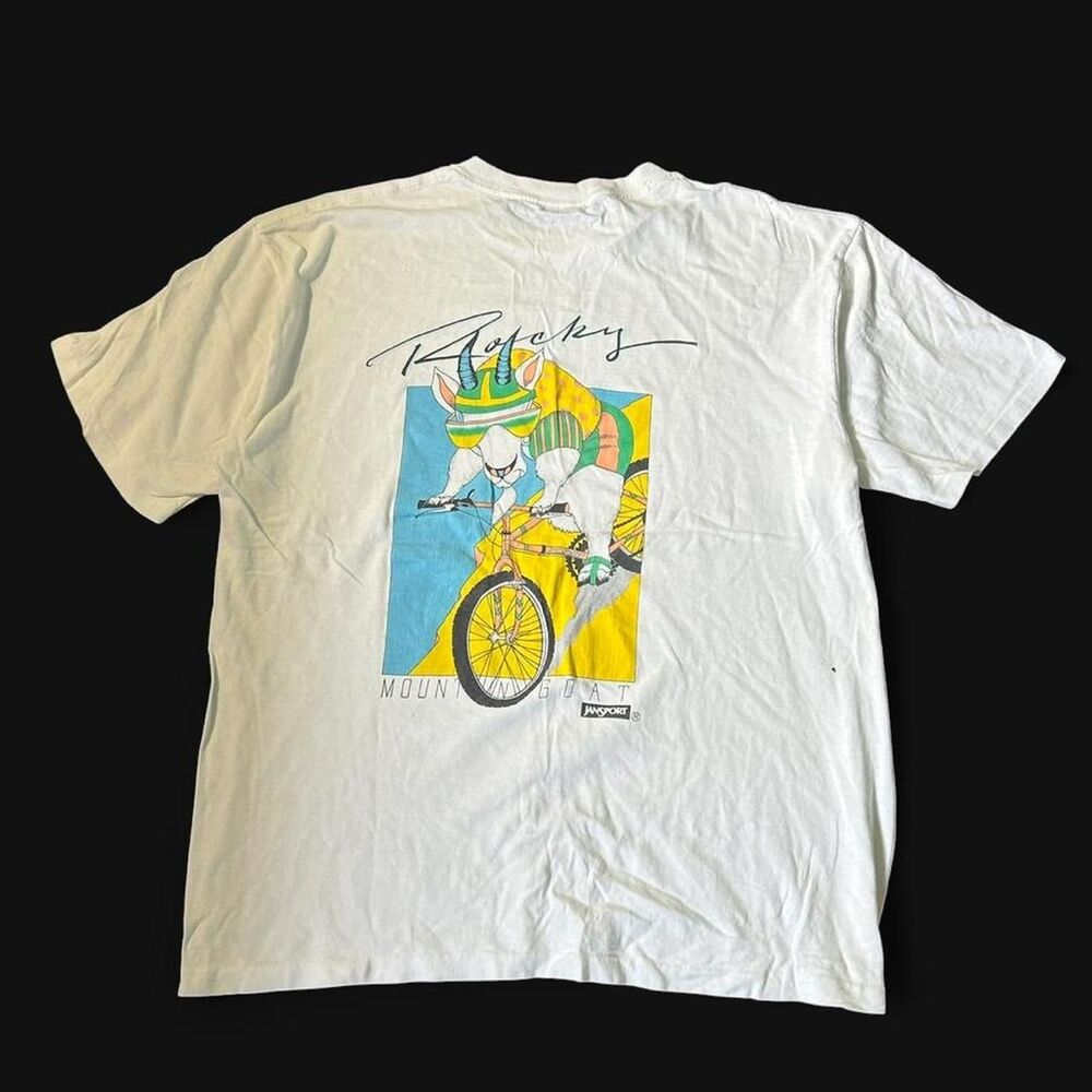 Rare Jansport Vintage 1980s Uncle Bobs Adventure Single Stitched MTNGoat T-Shirt